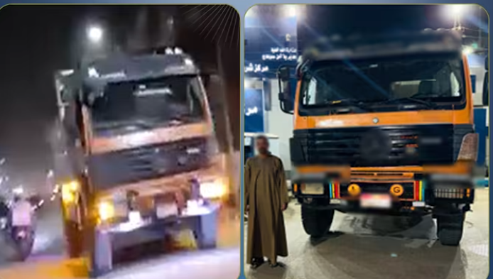 قيادة متهورة على الطريق.. ضبط سائق نقل بعد واقعة خطيرة